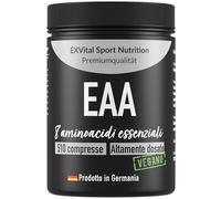 EXVital EAA Comprimés avec 1036 mg par comprimé - 510 comprimés, Tous les 8 acides aminés essentiels EAAs- Multi Amino hautement dosé - Vegan - Conditionné en Allemagne - Sans additif