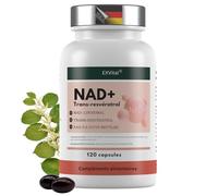 EXVital® NAD+, 1000 mg de NAD+ et 600 mg de trans-resvératrol par jour - 120 gélules végétaliennes - liposomales et biodisponibilité maximale, hautement dosées et testées en laboratoire
