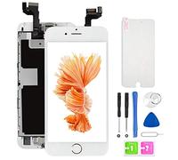 EXW Ecran iPhone 6s LCD Vitre Tactile Complet sur Châssis pour iPhone 6s Blanc 4,7'' avec Outils Bouton Home Écouteur Interne Caméra De Face Tout Assemblé