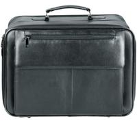 Exxter-Sacoche pour Ordinateur Portable-Business, Cuir, Noir