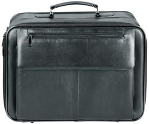 Exxter-Sacoche pour Ordinateur Portable-Business, Cuir, Noir