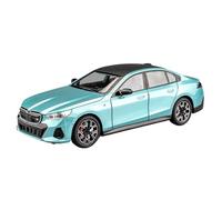 EXYFRUX Alliage Moulé sous Pression 1:24 for BMW X5 I5 M3 M8 XM Series, Modèle Voiture en Alliage Moulé sous Pression, 6 Portes Ouvertes, Modèle De Véhicule Statique Voitures Collection(I5 Blue)