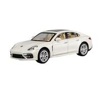EXYFRUX Alliage Moulé sous Pression 1:24 for Porsche Panamera Luxury Cars Series Modèle Voiture en Alliage Moulé sous Pression 6 Portes Ouvertes Modèle Véhicule Statique Voitures Collection(White)