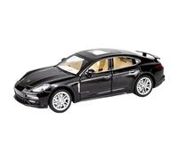 EXYFRUX Alliage Moulé sous Pression 1:24 for Porsche Panamera Luxury Cars Series Modèle Voiture en Alliage Moulé sous Pression 6 Portes Ouvertes Modèle Véhicule Statique Voitures Collection(Black)