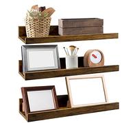 EXYGLO Étagère Murale Flottante Lot de 3, Étagère Murale Bois Rustique pour Chambre, Bureau, Salon et Cuisine, 40 cm