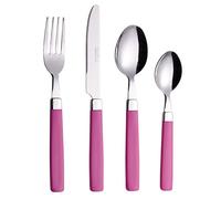 EXZACT 16 pièces rose Couverts acier inoxydable couverts pour 4 personnes