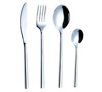 EXZACT Couverts Forgés en inox/Ensemble de Coutellerie en acier inoxydable - 20 PIÈCES: 5 x Fourchettes, 5 x Couteaux, 5 x Cuillères, 5 x Cuillère à café