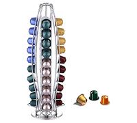 EXZACT Porte-capsules de café (courbe argentée)