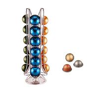 Exzact Support à capsules de café, compatible avec Vertuo, non vendu ou créé par Vertuo, capacité maximale de 24 dosettes, support rotatif pour dosettes de café (nouvel emballage)