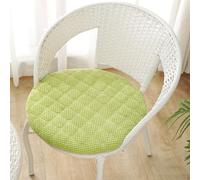 EXZFW Lot de 6/4/2 Antidérapants Coussin/Galette de Chaise Ronde 40cm Coussin de Siège Rond Exterieur/Intérieur Coussin D'assise Rond Jardin, Cuisine, Bureau, Salle à Manger,Light Green,6er Set 40cm