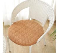 EXZFW Lot de 6/4/2 Antidérapants Coussin/Galette de Chaise Ronde 40cm Coussin de Siège Rond Exterieur/Intérieur Coussin D'assise Rond Jardin, Cuisine, Bureau, Salle à Manger,Kaki,6er Set 40cm