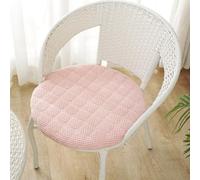 EXZFW Lot de 6/4/2 Antidérapants Coussin/Galette de Chaise Ronde 40cm Coussin de Siège Rond Exterieur/Intérieur Coussin D'assise Rond Jardin, Cuisine, Bureau, Salle à Manger,Rose,6er Set 35cm