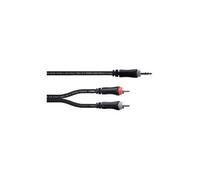 Cordial Câble Y EY1.5WCC Elements Mini‑Jack 3,5 mm - 2x RCA mâles 1,5 m noir