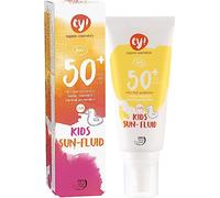 ey! Organic cosmetics Sunspray Spray solaire pour enfant SPF 50+ imperméable Végétalien, sans microplastique, cosmétique naturel pour le visage et le corps 100 ml