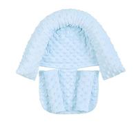 Eyands Insert de siège auto pour bébé, soutien de la tête et du corps de siège auto pour bébé, doublure rembourrée pour siège auto, poussette, balançoire (bleu clair)