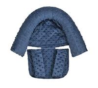Eyands Insert de siège auto pour bébé, soutien de la tête et du corps de siège auto pour bébé, doublure rembourrée pour siège auto, poussette, balançoire (bleu foncé)