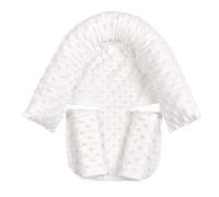 Eyands Insert de siège auto pour bébé, soutien de la tête et du corps de siège auto pour bébé, doublure rembourrée pour siège auto, poussette, balançoire (blanc)