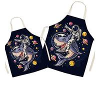 Eyands Space Man Assortiment de Tablier Parent et Enfant pour Cuisiner Peinture Jardinage