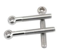 Eye Bolts,Shoulder Ring Bolt,5pcs M6*20~100mm Link Fisheye Slip Hole Screw 304 Stainless Steel(M6x100mm)