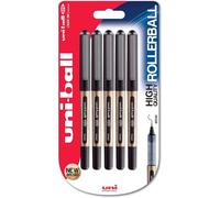 Eye Broad Ub-150-10 1.0mm Tip Rollerball Pen - Black Ink (Pack Of 5)