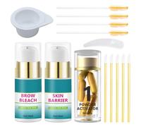 Eye Brow Set 10ml, Eyebrow Color Adjustment Kit, Brow Lightening Soft Finish, Easy Use Eyebrow Tint Kit with Smooth Cream Blend, Precision Makeup Tool, Home Styling for Even Application Enhancement