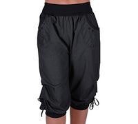 Eye Catch Chicago Short 3/4 pour Femme Capri Crop Short Sarouel 3/4, Noir, 48