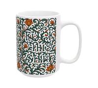 Eye Catching Coffee Mug - charming Pattern Coffee Cup | Non Slip Ceramic Mug with Hot Drink Function, Cute Cup with Decorative Accent for Family, Beverage Mugs, Novelty Ceramic Drink for Home