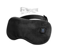Eye Compress - Health Cloth Polyester | Heated Electric Sleep Warm Eye | Spandex Crystal Velvet Réglable Rechargeable pour Relaxation Sleep Relief Headache Strain Travel Home Office Hotel