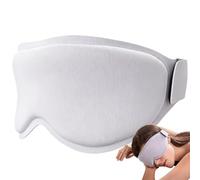 Eye Cover for Sleeping - Light Blocking Sleeping Blindfold | 3D Night Blindfold | Eye Covers with Adjustable Strap | for Travel Relaxation Airplane Road Trip Women Men Vacation Yoga