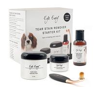 Eye Envy Kit pour enlever les taches de larmes de chien de démarrage avec brosse ProPowder |Solution de teinture, tampons applicateurs, poudre de teinture et petit pinceau applicateur|Dure 30-45 jours