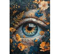 Eye Flower,1000-piece Adult Puzzles and Children's Puzzles,Artwork, Intellectual Education, Toys and Gifts,38x52cm