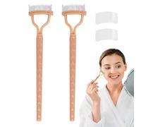 Eye Lash Comb, Precision Metal Lash Comb, 2 Pack Metal Teeth Eyelash Forming With Cover, Eyebrow Brush Cosmetic Tool, Combing Definer, Makeup Supplies For Women