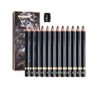 Eye Liner Pencil Set, Smudge-Proof Eye Liner, Glitter Colored Eye Liner, 12 Colors Eye Shadow Pencil, Waterproof Eye Liner Pencils, Makeup Artist Eye Liner, Vibrant Eye Liner Set, Professional Makeup
