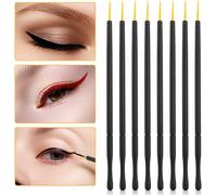 Eye Liner Pointe Fine, 100pcs Jetable Hard Head Eyeliner Liquid Brush Eye Shadow Brush Makeup Tool Pointed Round Eye Liner Pointe Fine Pinceau Eye Liner En Gel Outil De Maquillage Eyeliner