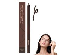 Eye Liner Waterproof Duo Sharpenable Eye Pencil Crayon à Sourcils et EyeLiner 2 en 1 Tracé Précis Couleur Intense Tenue Longue Durée Sans Bavures ni Décoloration (Marron)