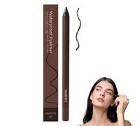 Eye Liner Waterproof Duo Sharpenable Eye Pencil Crayon à Sourcils et EyeLiner 2 en 1 Tracé Précis Couleur Intense Tenue Longue Durée Sans Bavures ni Décoloration (Graphite)