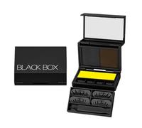 Eye Makeup Kit With Case, Black Box Eyelash, Long Lasting Waterproof Portable For Travel, Portable Eye Makeup Kit Quick-Drying Film-Forming Smudge-Proof Natural Beauty
