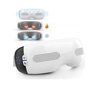 Eye Massager with Heat and Cooling Eye Masks for Dark Circles Puffiness 3D Airbag Kneading Vibration Eye Massage for Migraines Bluetooth Music Eye Car