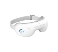 Eye Massager with Heat, Heated Eye Mask for Migraine Relief and Eye Care, Face Massager with 5 Massage Modes for Eye Strain Dark Circles Dry Eye(White