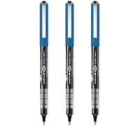 Eye Ocean Care Ub - 157rop Lot De 3 Stylos Roller Noirs Pointe Fine 0,7 Mm Encre Liquide Résistante À L'eau Et À La Décoloration