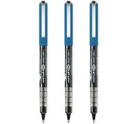 Eye Ocean Care Ub - 157rop Lot De 3 Stylos Roller Noirs Pointe Fine 0,7 Mm Encre Liquide Résistante À L'eau Et À La Décoloration