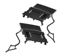 Eye of Black Paire de crochets de remorquage pour pare-chocs avant Compatible avec les modèles Repl OEM 7p6807186a 7p6807185a avec numéros extérieur en plastique non peint 2014201 (sku sku)