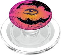 Eye of the Cosmos - Vintage Mystical Moon & Eye Art PopSockets PopGrip pour MagSafe