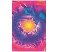 Eye Of The Marble Sun 2: Marbling Pattern Journal For Lovers Of Abstract Designs , 120 Pages 6 X 9 Inches Book Modern Art Lined Notebook