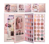 Eye Shadow Palette, Long Lasting Highlighter, Book Shape Travel Kit with Blend, Radiant Makeup Design Style, Cosmetic for Women Girls Halloween Everyday Party Cosmetic for Women Girls