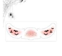 Eye Stickers, Face Decals, 2.05x5.91 Inches Size, Comfortable Spooky Skin Friendly Adhesive Design, Temporary Stickers for Halloween Party, Masquerade, Makeup Costume, Kids and Women