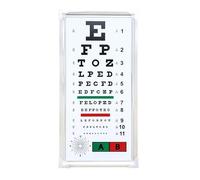 Eye Vision Chart, LED Eye Chart Light Box, Standard Logarithmic Eye Chart, Lighting Evenly and No Glare Effect, 2.5/5 M Distance Measurement, for Schools, Clinics, Family, Optical Shops