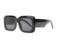 -Eye Wear-Grosses Lunettes Soleil Femme Noires Design Masque Saby - Noir