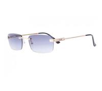 -Eye Wear-Lunette Soleil Percées Grises Monture Doree Classe Mucky - Gris
