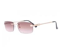 -Eye Wear-Lunette Soleil Percées Marrons Monture Doree Classe Mucky - Marron